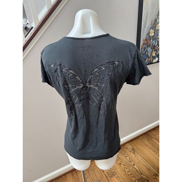 Zadig & Voltaire Tops - Zadig & Voltaire Story Fishnet Butterfly Wing T Shirt Tee Size Medium